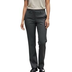 Banana Republic The Martin Fit Pants Womans Size 10 Wide Leg Stretch NWT Grey
